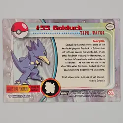 Golduck #55 - Pokemon Topps - Black Logo - TV Animation Edition - Image 2