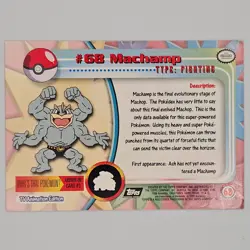 Topps #68 Machamp Pokemon Card - Black Logo - Non Holo - Image 2