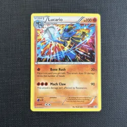 Pokemon TCG Lucario Cosmos Holo XY140 XY Black Star Promo NM - Image 1