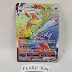 Pokemon Sword & Shield Lost Origin Kyurem Vmax 197/196 Rainbow Secret Rare - Image 1