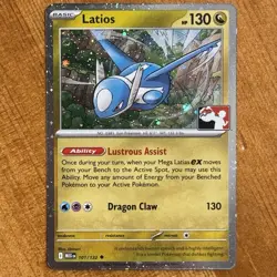 Latios 101/132, NM Cosmos Holo, Prize Pack Series 8, Stamped Pokemon Play! Promo - Image 1