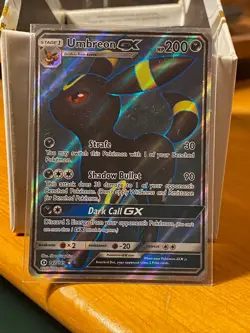 Pokemon TCG Umbreon GX 142/149 SM Base Set Ultra Rare Full Art Holo HP200 - Image 1