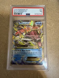 PSA 7 NM 2016 Pokemon XY Breakpoint Mega Gyarados Ex #27 - Image 1