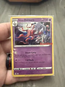 Hisuian Zoroark 076/196 pokemon - Lost Origin GameStop Stamp Promo sealed - Image 1