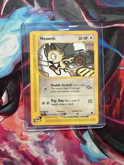 #2 Meowth 121/165 Expedition 2002 Vintage E-Series Pokemon Card - Image 3