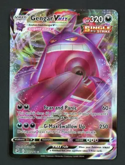 Gengar Vmax - Pokemon 2021 Fusion Strike #157 MINT - Image 1