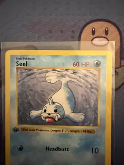 Pokemon Seel 41/102 1st Edition Shadowless Base Set Card Unplayed Near Mint - Image 5