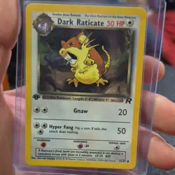 Pokemon TCG Dark Raticate 51/82 Team Rocket 1st Edition Common 50 HP Regular - Image 1