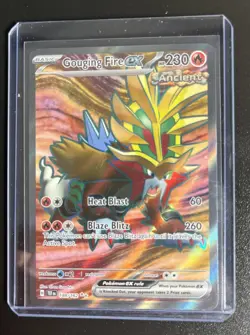 Gouging Fire ex Full Art Ultra Rare 188/162 Temporal Forces Pokemon Card - Image 1