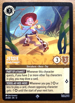 Jessie Lively Cowgirl - Super Rare 20/204 - Disney Lorcana Wilds Unknown - Image 1