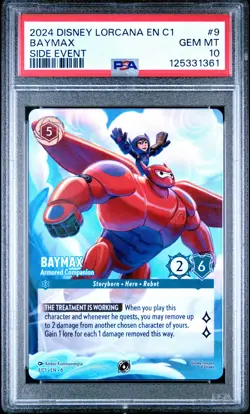 DISNEY LORCANA EN C1-LORCANA CHALLENGE PROMO BAYMAX - ARMORED COMPANION PSA 10 - Image 1
