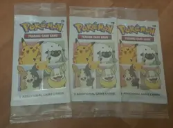 NEW SEALED Pokemon Trading Card Game 3 Additional Game Cards - 3 sets of 3 LOT ! - Image 1