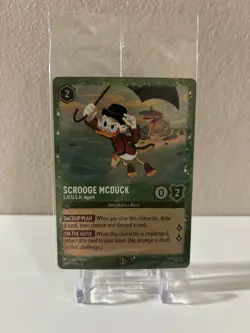 Disney Lorcana Promo Cards Scrooge McDuck S.H.U.S.H. Agent #36 SEALED Promo NM - Image 1