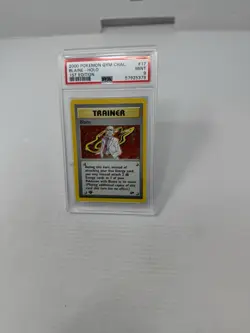 2000 POKEMON GYM CHALLENGE 1ST ED #17 BLAINE-HOLO PSA 9 (Scratched Slab) - Image 3