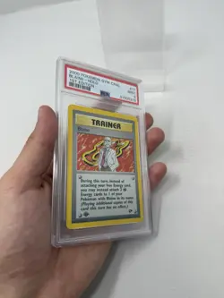2000 POKEMON GYM CHALLENGE 1ST ED #17 BLAINE-HOLO PSA 9 (Scratched Slab) - Image 5