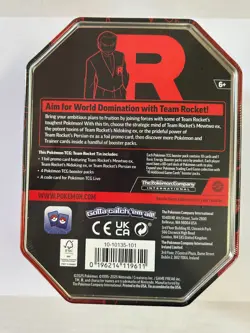 Pokemon SV10 Team Rocket’s Persian ex Tin Sealed English Promo Card TCG Rare PSA - Image 2