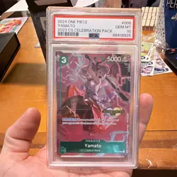 PSA 10 One Piece Card Game Yamato P-008 2023 CS Celebration Pack Promo Foil - Image 1