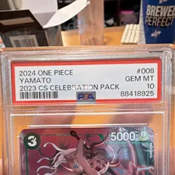 PSA 10 One Piece Card Game Yamato P-008 2023 CS Celebration Pack Promo Foil - Image 4