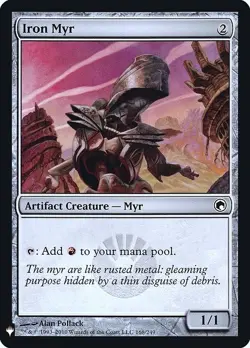 Iron Myr 1x FOIL MtG FOIL Mystery Booster SP/NM - Image 1
