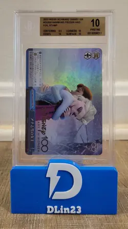2023 WEISS SCHWARZ DISNEY 100 FROZEN FOIL STAMP S104-098 HND BGS 10 PRISTINE - Image 1