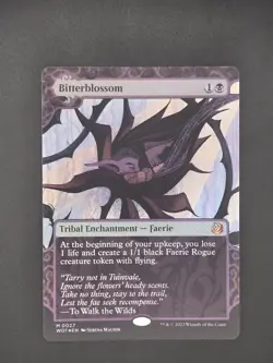 MTG Bitterblossom (27/103) Wilds of Eldraine Enchanting Tales NM - Image 2