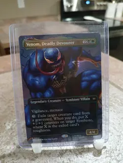 MTG Venom, Deadly Devourer Foil (Borderless) Marvel's Spider-Man 22 Magic - Image 1
