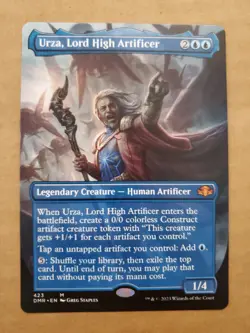 Urza, Lord High Artificer - Borderless - NM - Dominaria Remastered- MTG - Image 1