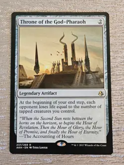 Throne of the God-Pharaoh MTG Amonket Rare NM - Image 1