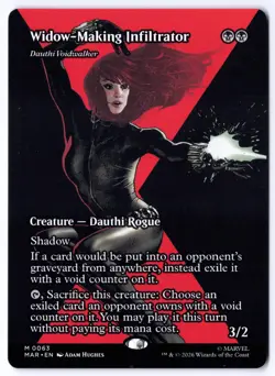 Widow-Making Infiltrator - Dauthi Voidwalker (Borderless) 63 MTG Mythic NM - Image 1
