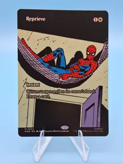 MTG Reprieve Mythic Rare Borderless Marvel Universe Spider-Man NM Fresh Pull - Image 1