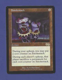 1998 Magic the Gathering - Smokestack - Urza's Saga MTG - Image 1