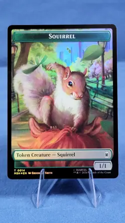 Galactus Token (0008) Squirrel Token (0014) Foil Marvel Super Heroes MTG NM/M - Image 1