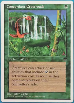 Concordant Crossroads Chronicles HEAVILY PLD Green Rare CARD (516817) ABUGames - Image 1