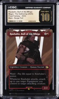 2025 MAGIC: THE GATHERING #0533 RAUBAHN, BULL OF ALA MHIGO CGC 10 PERFECT - Image 1