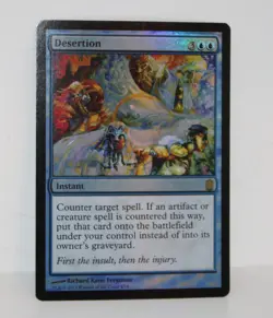 MTG English Desertion NM Foil Commander's Arsenal - Image 1