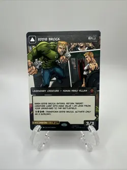 2025 MTG Eddie Brock #224 Borderless Spider Man Marvel Mythic - Image 1