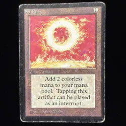 1993 Magic the Gathering MtG Limited Edition: Beta Uncommon (HP-) Sol Ring #29 - Image 1