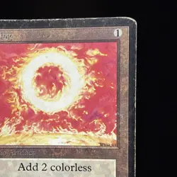 1993 Magic the Gathering MtG Limited Edition: Beta Uncommon (HP-) Sol Ring #29 - Image 4