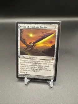 Magic: The Gathering Artifact Sword of Feast and Famine Mythic Regular MTG - Image 1