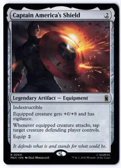 Captain America's Shield MSH 244 Magic: The Gathering R NM - Image 1