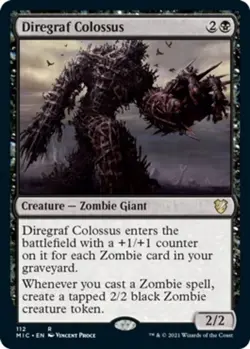 1x Diregraf Colossus NM-Mint, English Commander: Innistrad: Midnight Hunt MTG Ma - Image 1