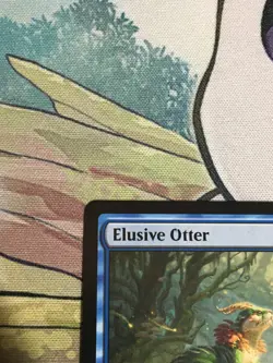 C4985 MAGIC MTG WILDS OF ELDRAINE ELUSIVE OTTER #0225 RARE NM - Image 3