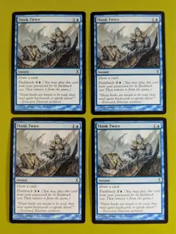 Think Twice x4 Time Spiral 4x Playset Magic the Gathering MTG - Image 1