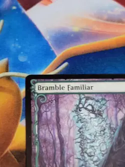 C4524 MAGIC MTG WILDS OF ELDRAINE BRAMBLE FAMILIAR SHOWCASE #0283 NM RARE - Image 3