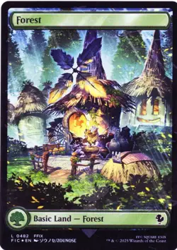 Forest (Chocobo Track Foil) Commander: Final Fantasy Foil - Image 1