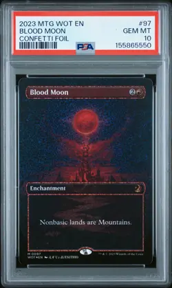 PSA GEM MT 10 - Blood Moon 97 Magic The Gathering Wilds Of Eldraine: confetti - Image 1