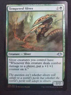 Tempered Sliver - Foil - Modern Horizons *NM* Near Mint MTG - Image 1