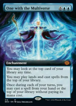 1x One with the Multiverse - Extended Art Moderate Play MTG Magic - Kid Icarus - - Image 1