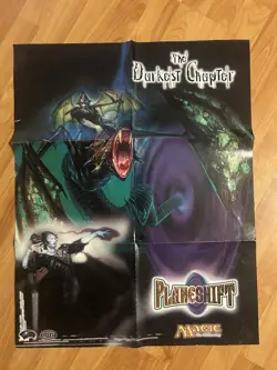Vintage Magic The Gathering Planeshift Promo Advertising Poster 22 x 28 MTG - Image 1