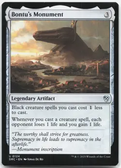 Bontu's Monument U Commander: Aetherdrift DRC 124 2025 NM - Image 1